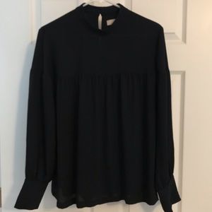 Navy Blue LOFT Blouse - M